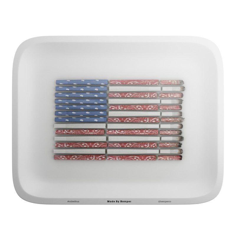 01 Hemper American Small Rolling Tray 86c5d617 c78d 48d5 a517 aadc8c8eb04c