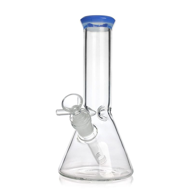 honeybee herb 8inch baby blue color tip clear glass beaker bong 961adca9 22e0 4e5c bd12 4295d7345f67