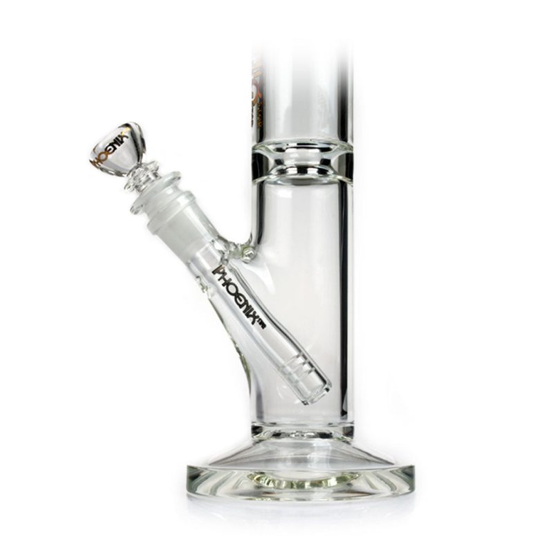 phoenix star 10inch crystal clear straight tube bong bottom part view e6bf1bbc f51f 449f a139 a00256f0b50e