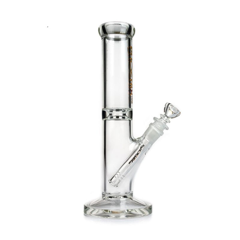 phoenix star 10inch crystal clear straight tube bong side view 2f81e7b6 b173 423d 9327 8e4c8a175ee0