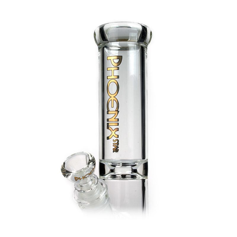 phoenix star 10inch crystal clear straight tube bong upper part view 0f27c3a8 60da 4b80 a097 a1de9bdd2602